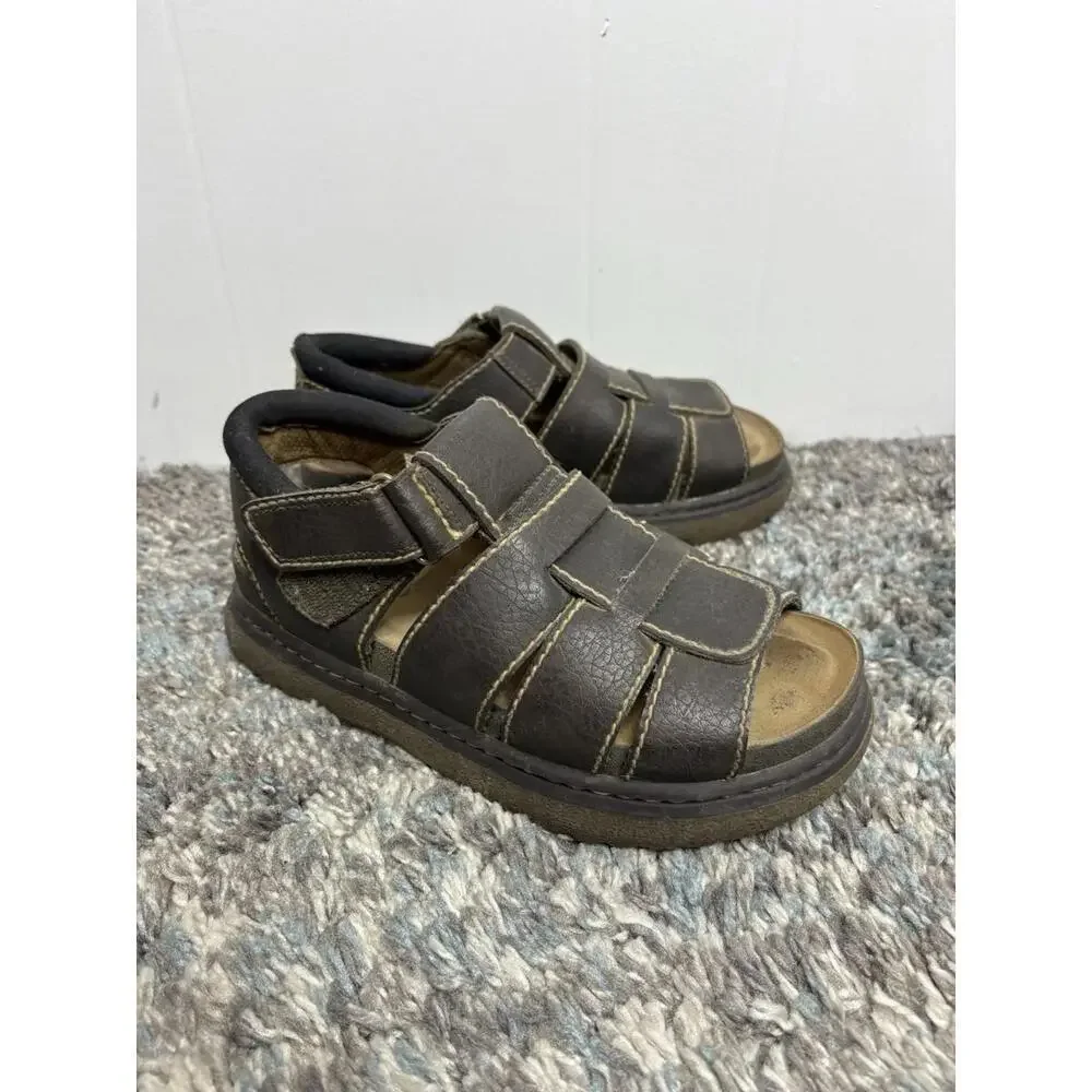 Wolfe Island Shoes Mens 7.5 Chunky Y2K Fisherman Grunge 90s Heavy Open Toe